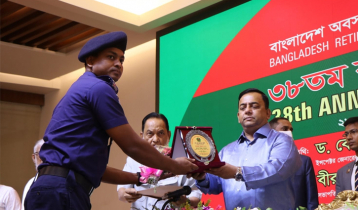 Addl SP Mithun Sarkar receives ‘SM Ahsan Memorial Award’