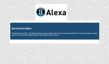 Alexa.com finally shut down operations