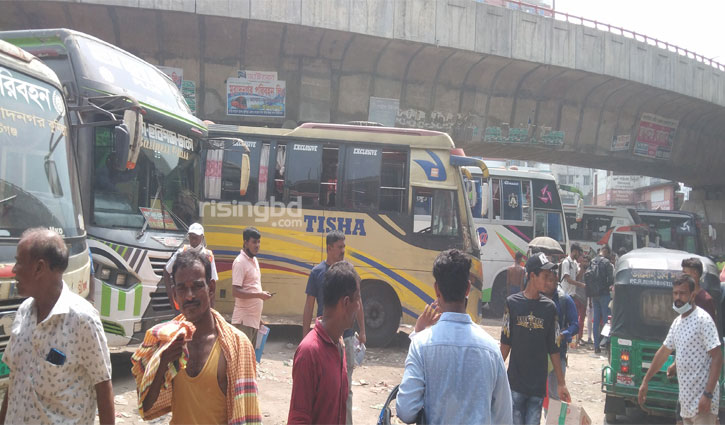 Sayedabad bus terminal stays less busy