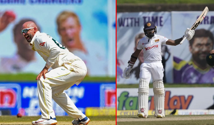 লিয়নের স্পিনে নাকাল শ্রীলঙ্কার জবাব ডিকবেলার ব্যাটে লিয়নের স্পিনে নাকাল শ্রীলঙ্কার জবাব ডিকবেলার ব্যাটে