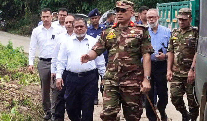 সড়ক পরিবহন সচিবের রুমা-থানচি সড়ক পরিদর্শন