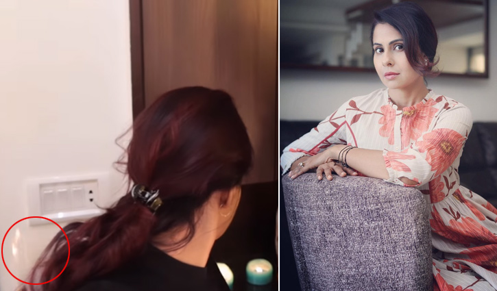 শুটিং সেটে অভিনেত্রীর চুলে আগুন (ভিডিও)