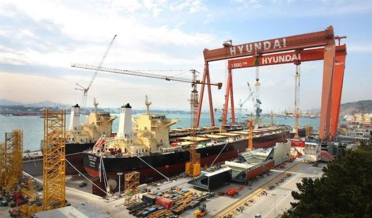 পরিবেশবান্ধব জাহাজ নির্মাণে শীর্ষস্থানে দক্ষিণ কোরিয়া