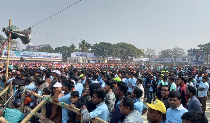 রাজশাহীতে আওয়ামী লীগের জনসভা শুরু রাজশাহীতে আওয়ামী লীগের জনসভা শুরু