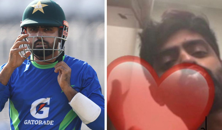 বাবরের বিরুদ্ধে সতীর্থের প্রেমিকার সঙ্গে যৌন আলাপচারিতার অভিযোগ
