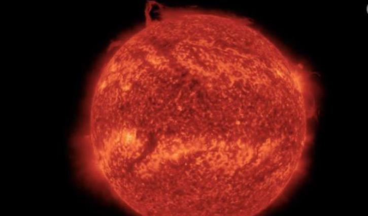 Piece of sun breaks off