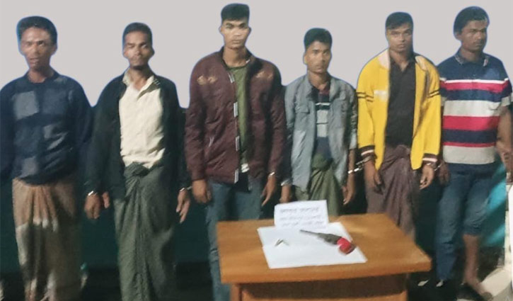 6 ARSA members held from Rohingya camp