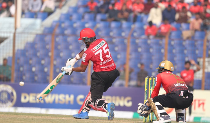 ৪৫ বলে সাকিবের ৮১, চ্যালেঞ্জ ছুড়লো বরিশাল 