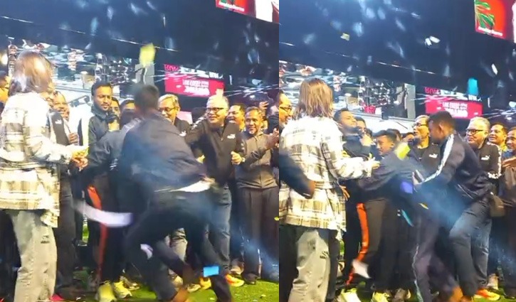 সাকিবের সাথে পাগল ভক্তের কাণ্ড