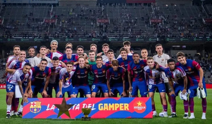 ১২ মিনিটে ৩ গোল করে টটেনহ্যামকে হারালো বার্সা