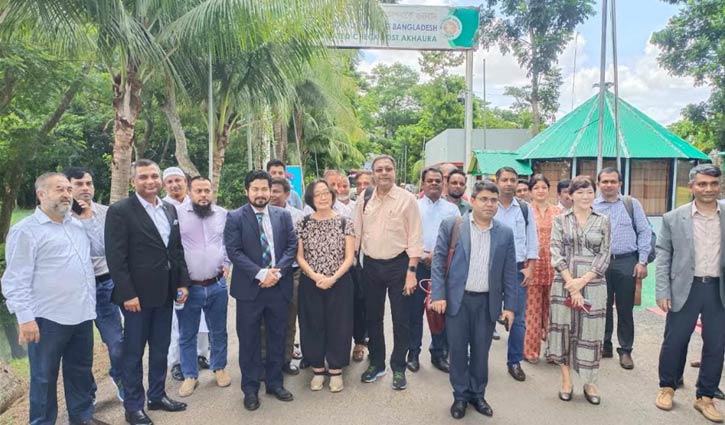 আখাউড়া স্থলবন্দরে জাতিসংঘের অর্থনৈতিক কমিশনের প্রতিনিধি দল