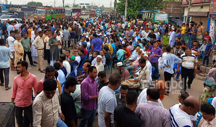 বিএনপির কর্মসূচির দিনে গাবতলীতে আ.লীগ নেতাকর্মীদের অবস্থান