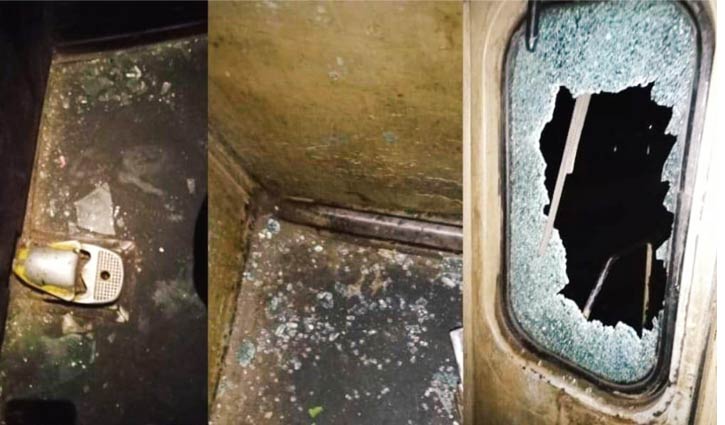 কিশোরগঞ্জে এগারসিন্দুর গোধূলি ট্রেনে হামলা, মাস্টার আহত