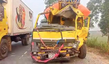 টাঙ্গাইলে দুই ট্রাকের মুখোমুখি সংঘর্ষে নিহত ১, আহত ৩