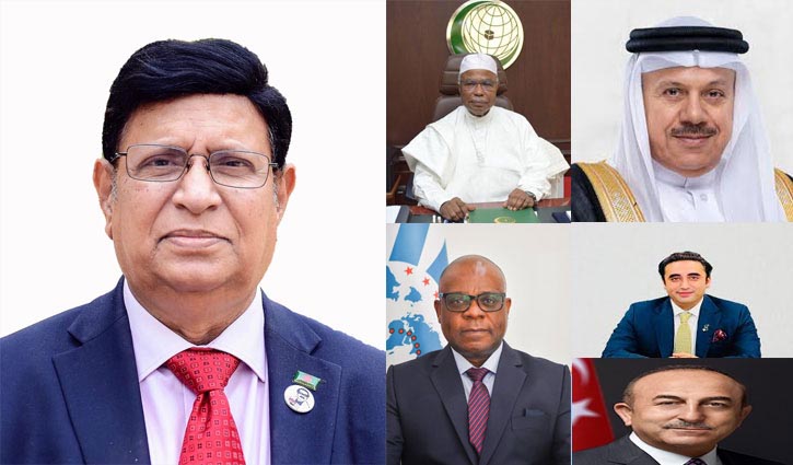 Foreign ministers of different countries greet Momen on Eid