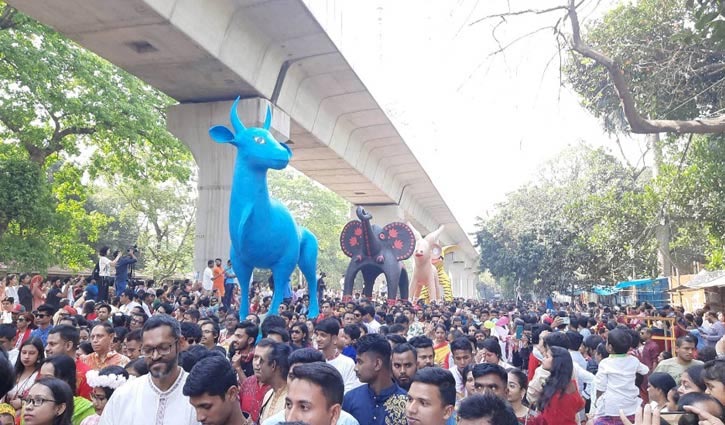 Mangal Shobhajatra brought out in city