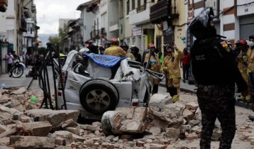 15 dead as strong earthquake hits Ecuador, Peru
