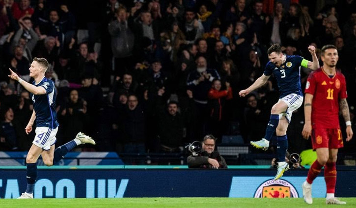 McTominay double gives Scotland famous win over Spain