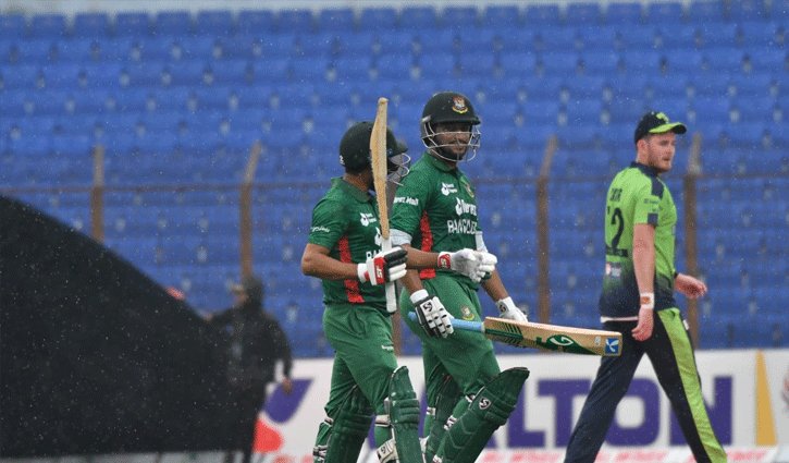 Bangladesh-Ireland 1st T20: Rain interrupts play with just 4 balls to go