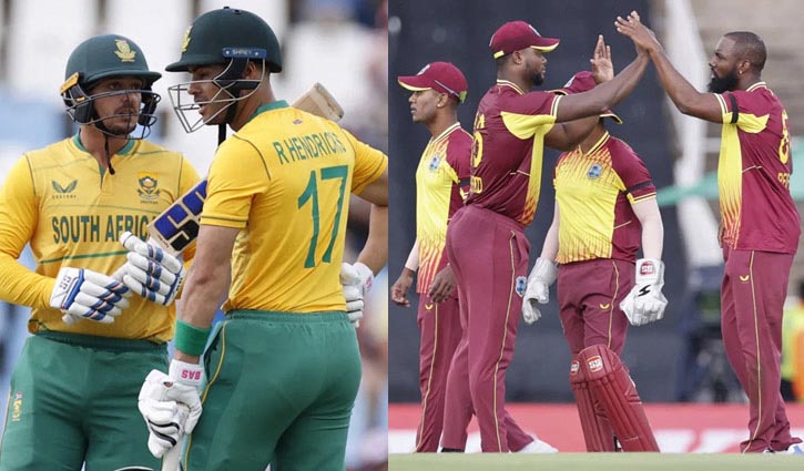 West Indies beat South Africa by seven runs