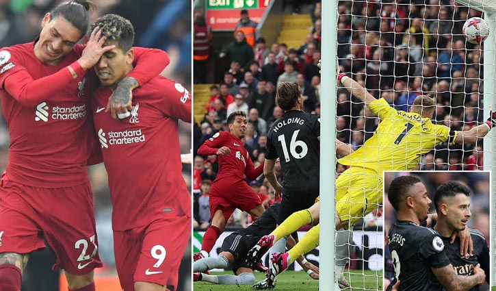 Arsenal show Premier League title strain under Anfield spotlight