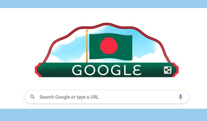 Independence Day at Google doodle