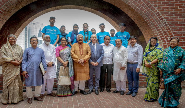বাজেটে শিশুদের সামাজিক সুরক্ষায় বরাদ্দ বৃদ্ধির আহ্ববান ইউনিসেফের  
