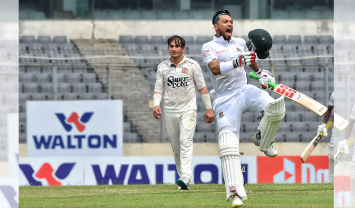 শান্তর সেঞ্চুরিতে বাংলাদেশের রান ফোয়ারার দিন