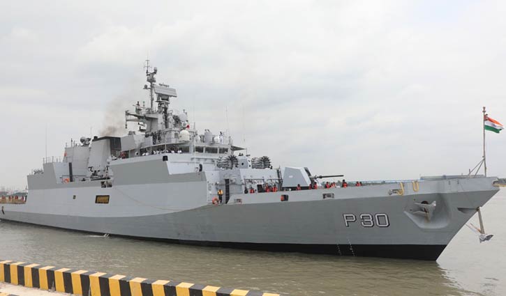 শুভেচ্ছা সফরে ভারতীয় যুদ্ধ জাহাজ চট্টগ্রামে