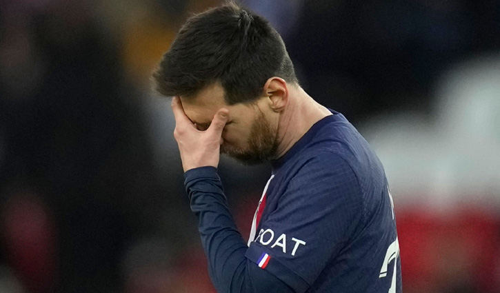 দুই সপ্তাহ নিষিদ্ধ মেসি