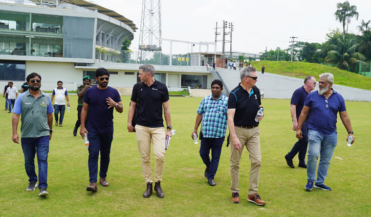 সিলেট স্টেডিয়াম ঘুরে সন্তুষ্ট নিউ জিল্যান্ড প্রতিনিধি দল
