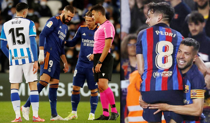 বার্সার জয়ের রাতে হেরেছে রিয়াল