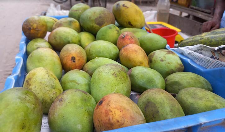 রংপুরের বাজারে ‘গোলাপি’ আম, বিক্রিও ভালো