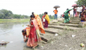 ফটকি নদীতে গঙ্গা স্নানে পুণ্যার্থীদের ঢল