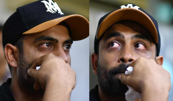 অঝোরে কাঁদলেন তামিম, মনে করলেন প্রিয় বাবাকে