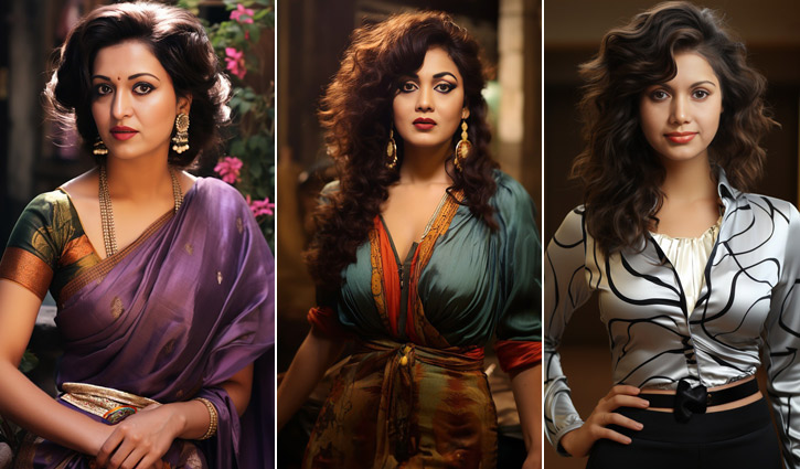 কৃত্রিম বুদ্ধিমত্তায় বদলে যাওয়া নায়িকারা