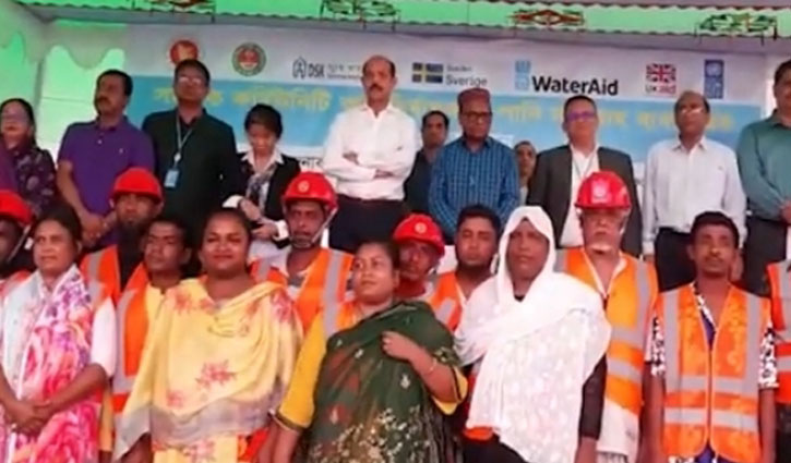 সাততলা বস্তিতে ফায়ার হাইড্রেন্ট স্থাপন