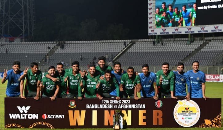 আফগানদের ছয় উইকেটে হারিয়ে বাংলাদেশের সিরিজ জয়