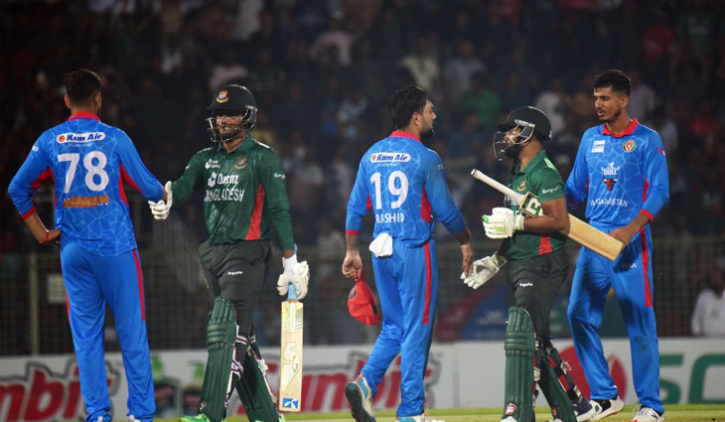আফগানদের ছয় উইকেটে হারিয়ে বাংলাদেশের সিরিজ জয়