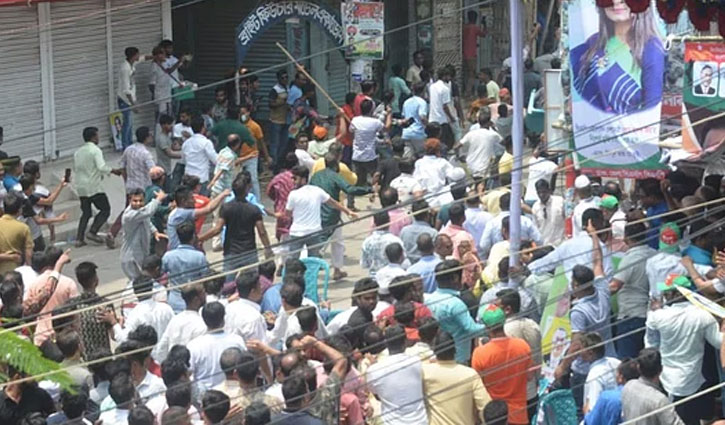 কেরানীগঞ্জে আ.লীগ-বিএনপি সংঘর্ষ, নিপুণ রায়সহ আহত অর্ধশত কেরানীগঞ্জে আ.লীগ-বিএনপি সংঘর্ষ, নিপুণ রায়সহ আহত অর্ধশত