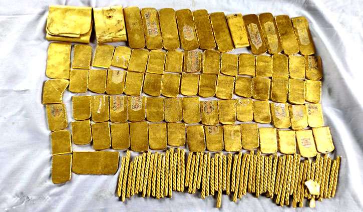 সাড়ে ৯ কেজি স্বর্ণসহ দুই পুরুষ ও দুই নারী বাসযাত্রী গ্রেপ্তার