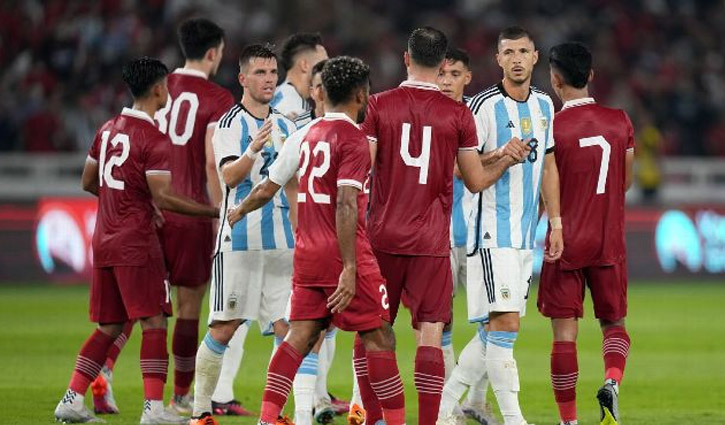 Argentina beat Indonesia 2-0 without Messi