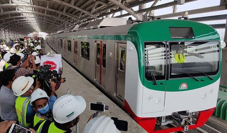 Metro rail test run inaugurated on Agargaon-Motijheel route
