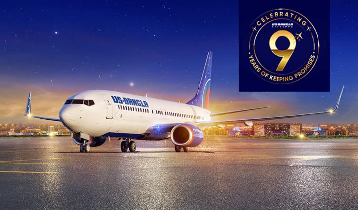 US-Bangla Airlines celebrates ninth anniversary
