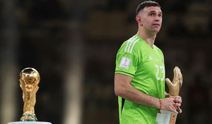 ৩ জুলাই বাংলাদেশে আসছেন বিশ্বকাপজয়ী আর্জেন্টাইন গোলরক্ষক মার্টিনেজ