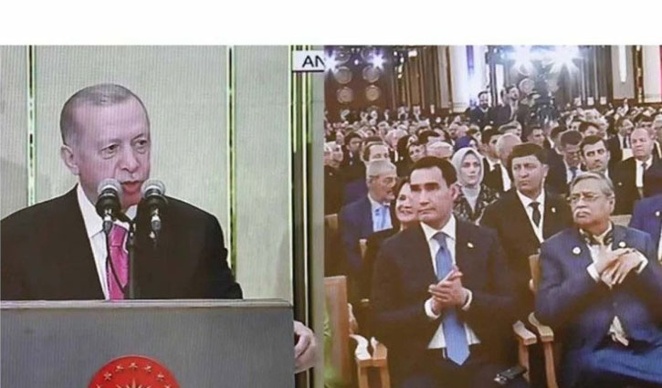 আঙ্কারায় এরদোয়ানের শপথ অনুষ্ঠানে রাষ্ট্রপতি
