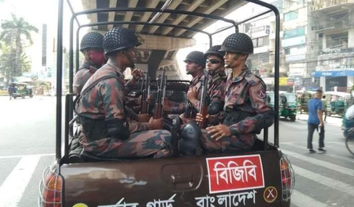 সারাদেশে ২৩২ প্লাটুন বিজিবি মোতায়েন