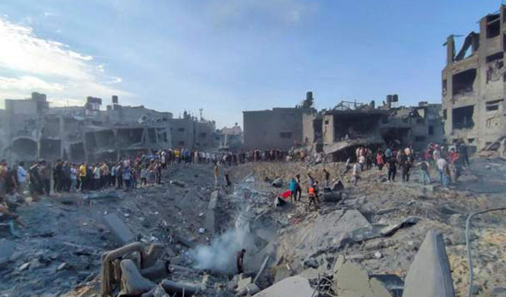 গাজায় আরও একটি শরণার্থী শিবিরে ইসরায়েলি হামলা, নিহত ১৫