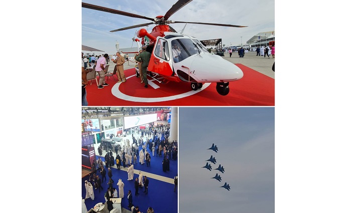 দুবাইয়ে চলছে আন্তর্জাতিক এয়ার শো
