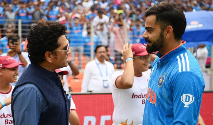 শচীনের অভিনন্দনে সিক্ত কোহলি